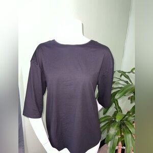 SHEIN Black Top with Gold Chain Detail
